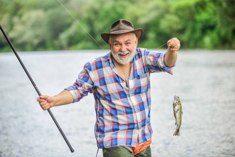 retiree fishing